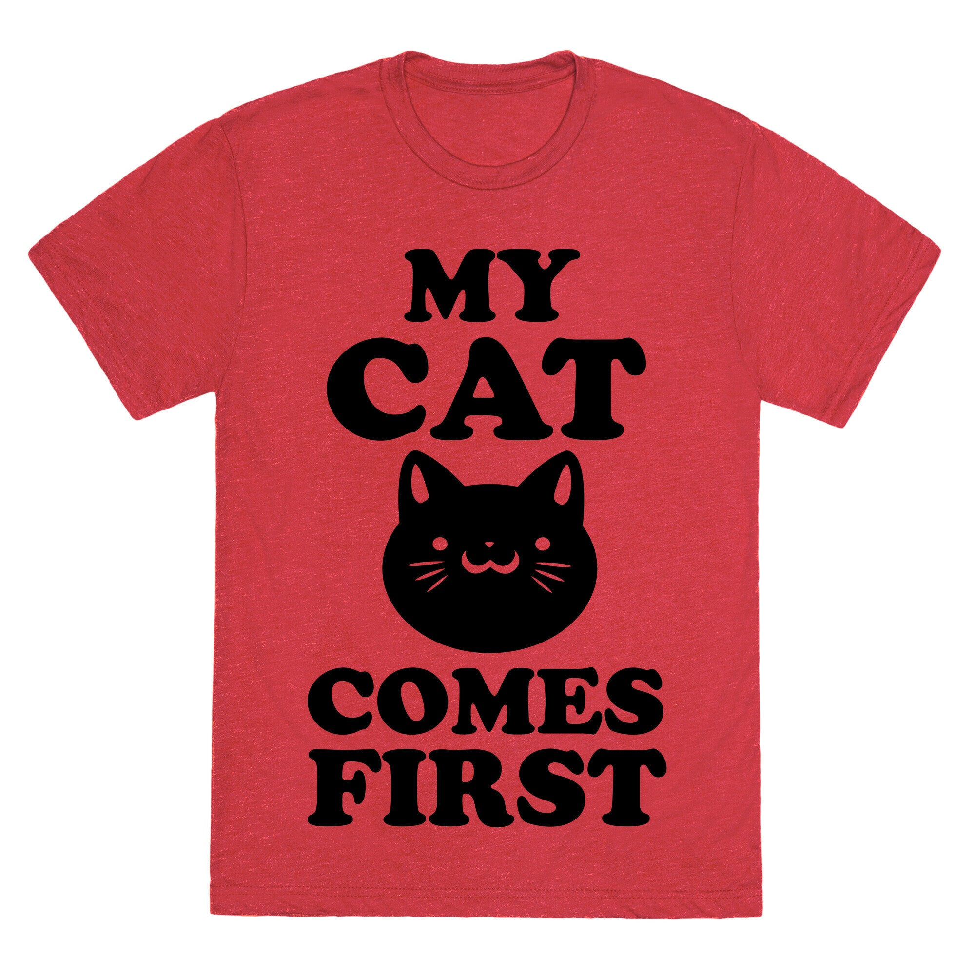 My Cat Comes First Unisex Triblend Tee